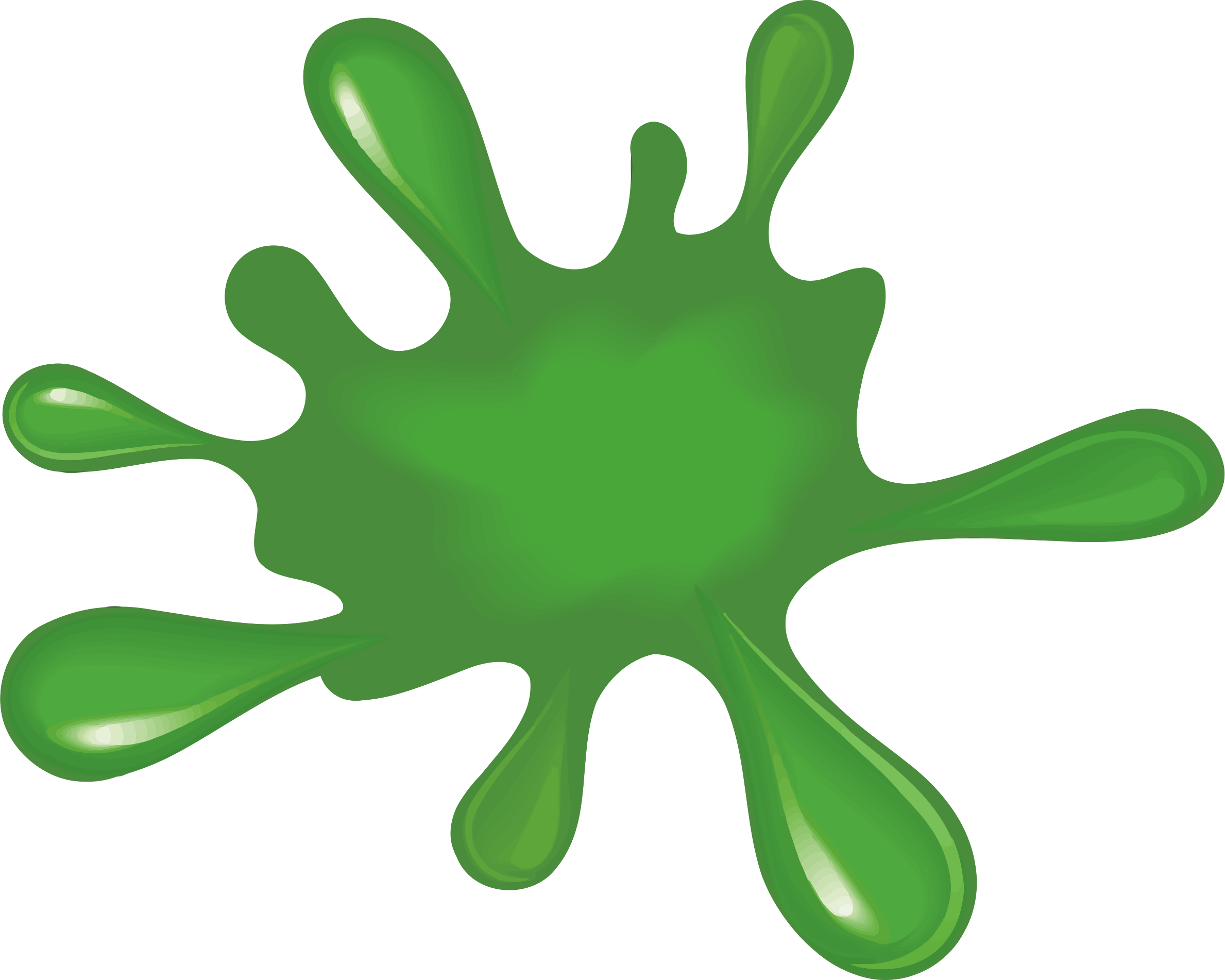 Big Image - Green Paint Splotch Clipart (2378x1902)