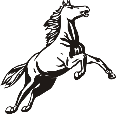 Labels Broncos Mascots Mustangs Vector Clip Art Posted - Labels Broncos Mascots Mustangs Vector Clip Art Posted (405x397)