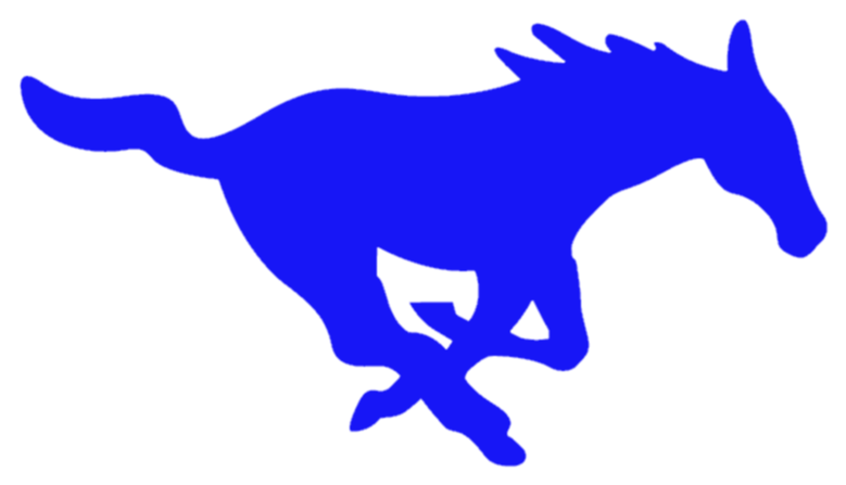 Mustang Clipart Homecoming Game - Smu Mustang Logo (836x485)