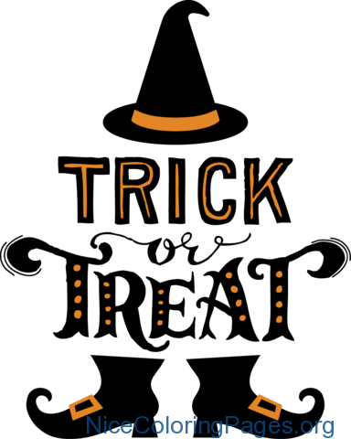 Clipart, Trick Or Treat Clipart Trick Or Treat Png - Trick Or Treat Print (384x480)