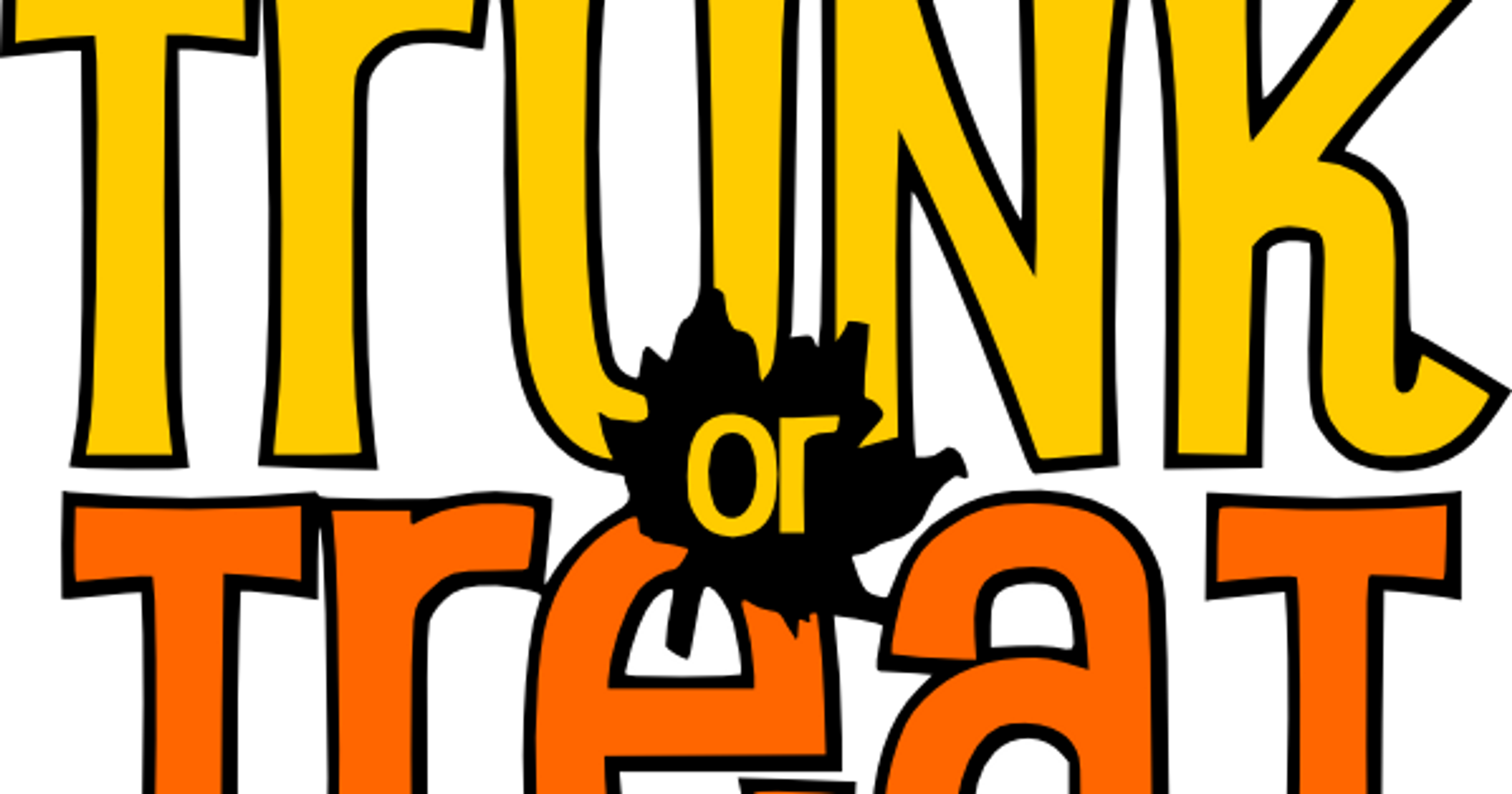 Trunk R Treat Clipart Trunk Or Treat Is Saturday At - Trunk Or Treat Clip Art Free (3200x1680)