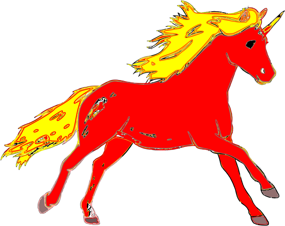 Mustang Computer Icons Pony Can Stock Photo - Fire Horse Cliparts (926x750)