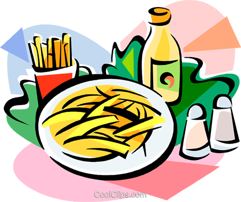 French Fries With Salt Royalty Free Vector Clip Art - French Fries With Salt Royalty Free Vector Clip Art (480x402)