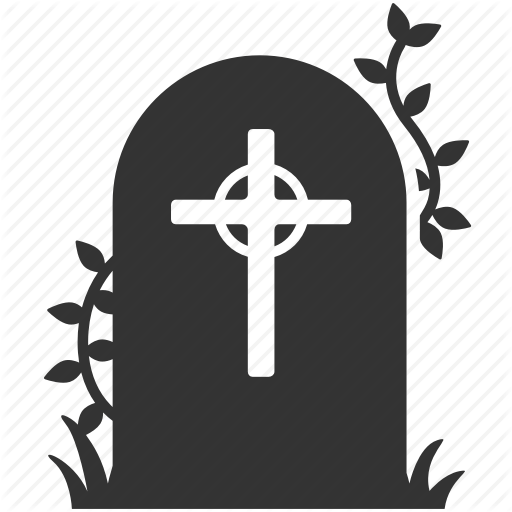 Graveyard Icon Clipart Headstone Cemetery Clip Art - Graveyard Icon Clipart Headstone Cemetery Clip Art (512x512)