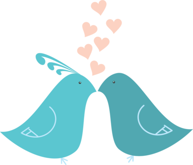 Lovebird Parrot Download - Cute Lovebirds Twin Duvet (397x340)
