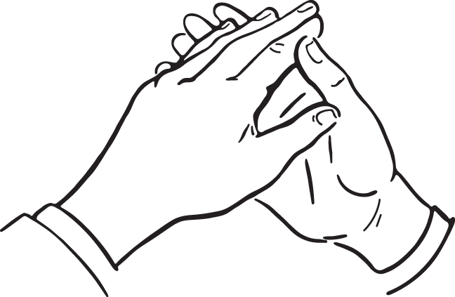 Hands Clap - Clap Hands Black And White (648x423)