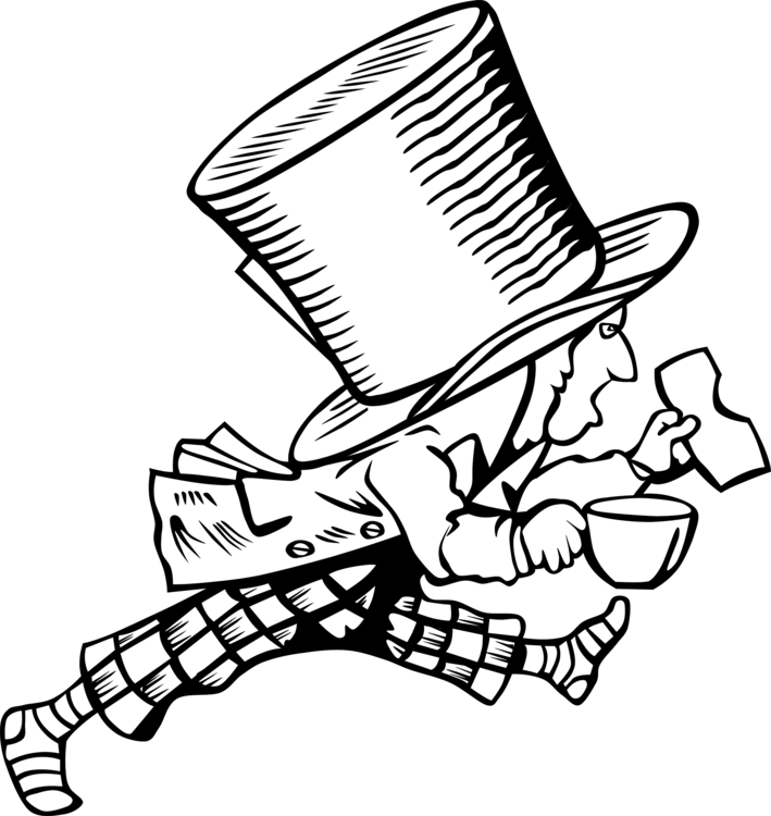 All Photo Png Clipart - Alice In Wonderland Clip Art Black And White (709x750)