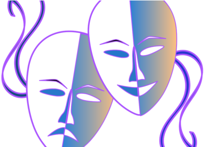 Csulb Theatre Arts Fall Schedule Set To Wow - Drama Masks Icon Clipart (475x300)