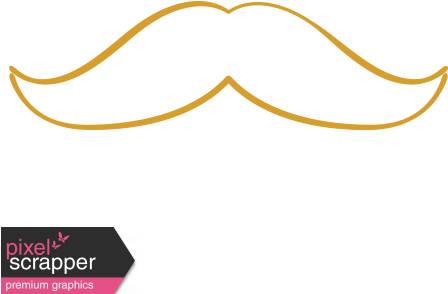 Mustard Moustache - Digital Scrapbooking (456x456)