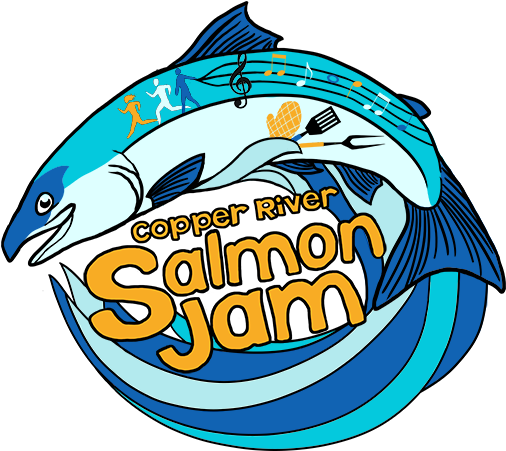 Clip Art Library Stock Music Copper River Salmon - Copper River (599x470)