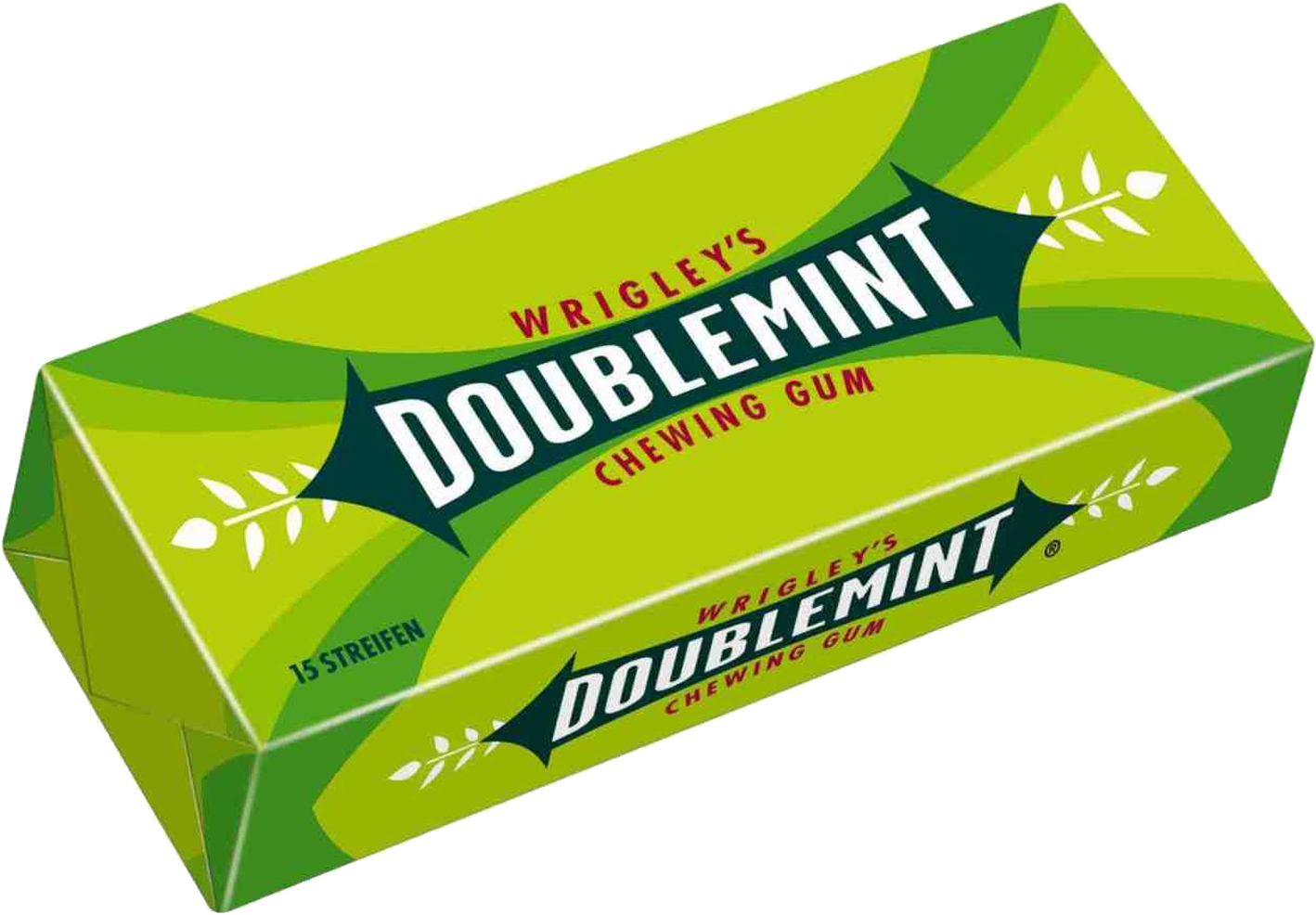 Chewing Gum Clipart Transparent Background - Wrigley's Doublemint Chewing Gum 15 Sticks (1418x986)