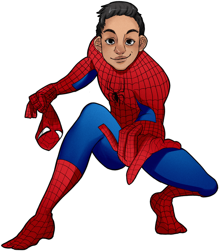 Julian As Spiderman By Arurmz Via Artcorgi - Spider-man (1000x1064)