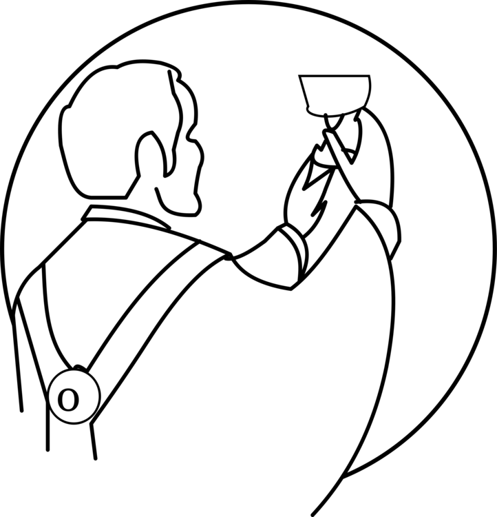 All Photo Png Clipart - Black And White Eucharist Clipart (722x750)