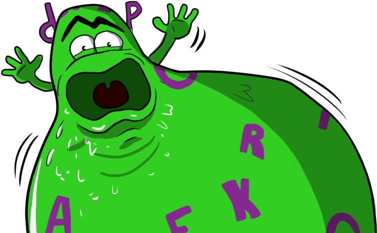 Yuck 'on' Is Not A Noun It Is A Preposition - Cartoon (800x475)