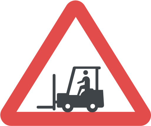Forklift Free Icon - Bumpy Road Traffic Sign (512x512)