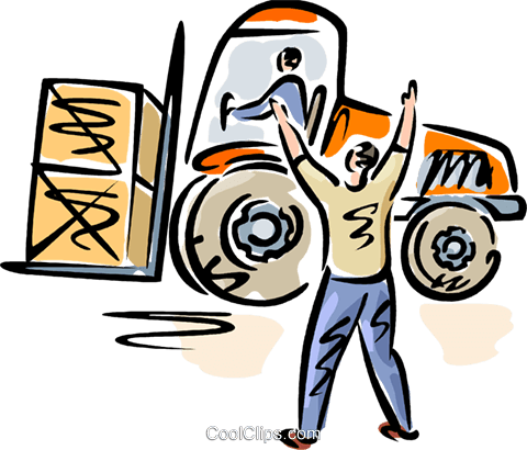 Giving Directions To Fork Lift Operator Royalty Free - Forklift Operator (480x410)