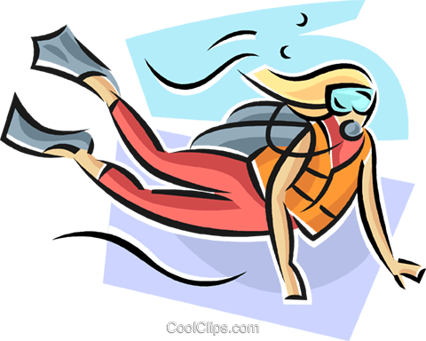Scuba Diver Royalty Free Vector Clip Art Illustration - Scuba Diver Royalty Free Vector Clip Art Illustration (480x384)