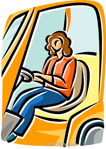 Female Forklift Operators Royalty Free Vector Clip - Female Forklift Operators Royalty Free Vector Clip (341x480)