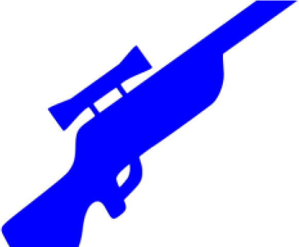 Snipers Clipart Blue - Sniper Rifle Logo Png (640x480)