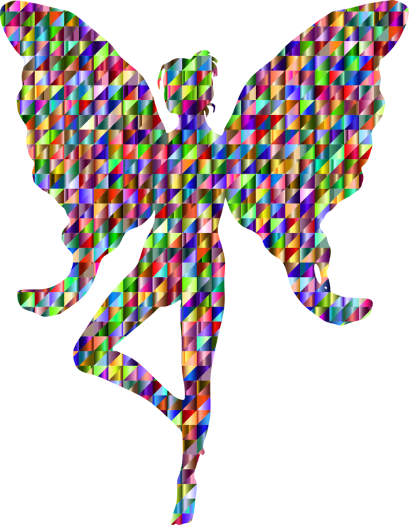 Computer Icons Fairy Symmetry Floppy Disk Human Resource - Prismatic Rainbow Butterfly Throw Blanket (585x750)