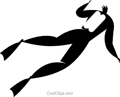 Scuba Diver Royalty Free Vector Clip Art Illustration - Scuba Diver Royalty Free Vector Clip Art Illustration (480x386)