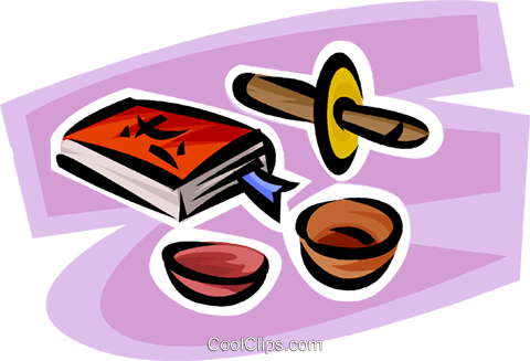 Bible Royalty Free Vector Clip Art Illustration - Chocolate (480x327)