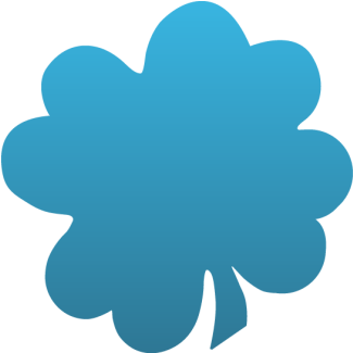 Four Leaf Clover Decal - Clip Art (350x350)