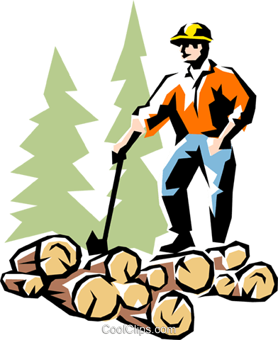 Banner Royalty Free Library At Getdrawings Com Free - Holzfäller Clipart (392x480)