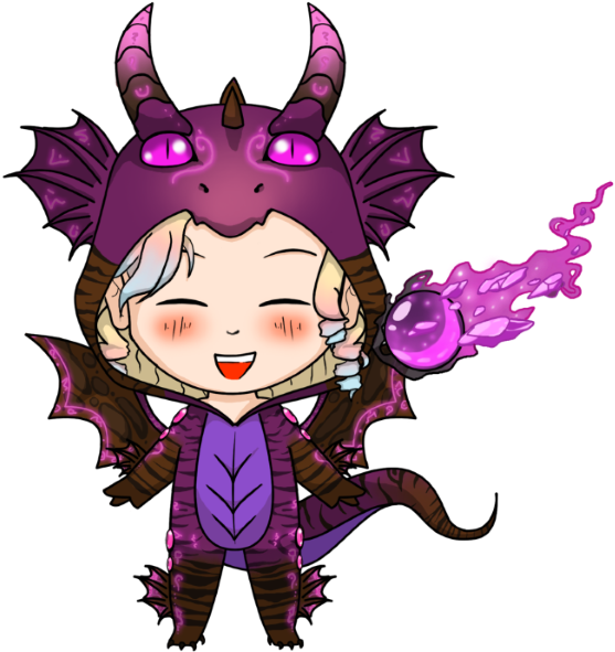 Flight Rising Commission Guardian Chibi Pyjama Made - Cartoon (573x600)