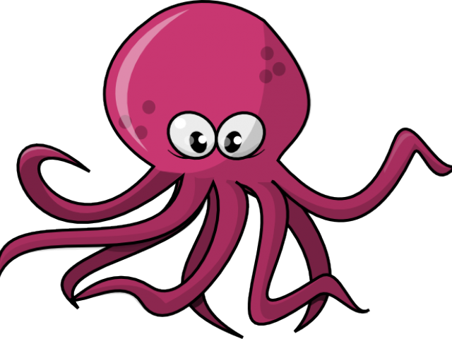 Squid Clipart Animated - Octopus Clipart (640x480)