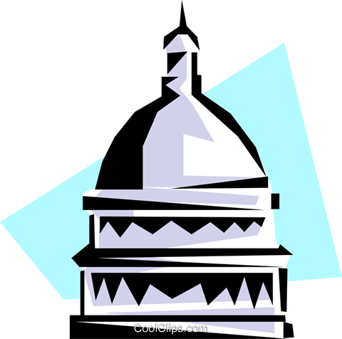 Capitol Building Royalty Free Vector Clip Art Illustration - Holy Places (480x476)