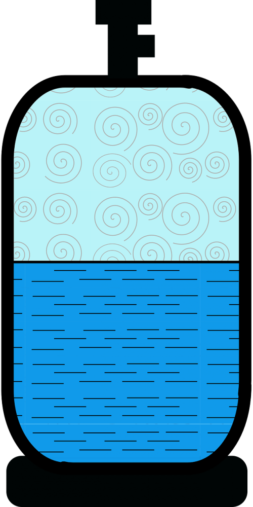 Odor Clipart Compressed Gas Cylinder - Gas Cylinder Transparent (500x1000)