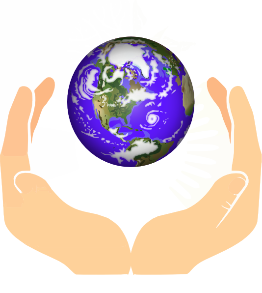 Hand Holding Earth Clipart Earth World Clip Art - 0planet Earth 60" Curtains (534x596)