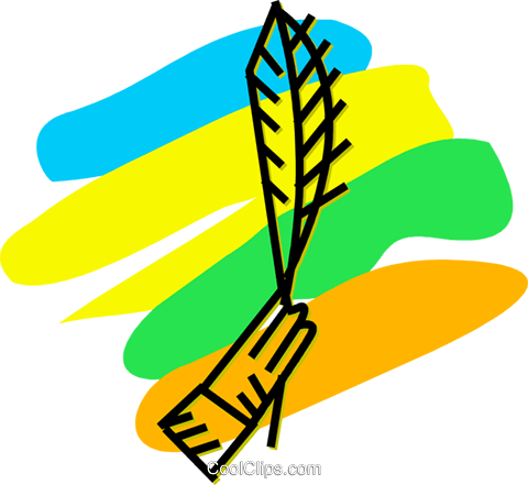 Hand Holding A Feather Royalty Free Vector Clip Art - Suture Clip Art (480x441)