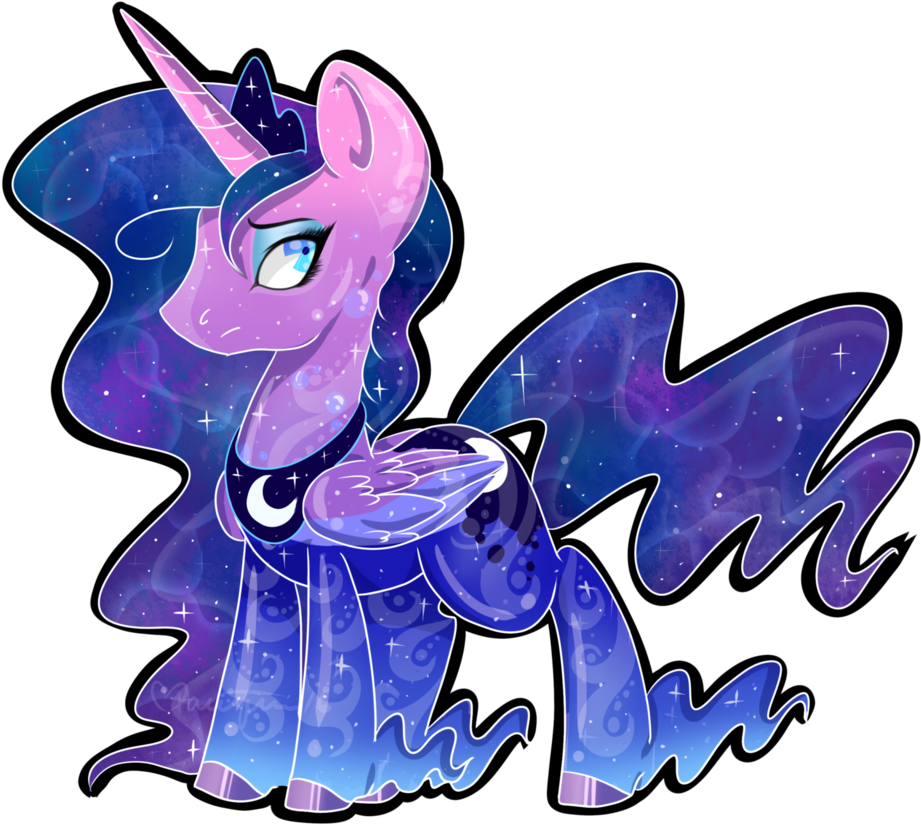 Silent Shadow Wolf, Princess Luna, Safe, Simple Background, - Princess Luna (1024x1024)