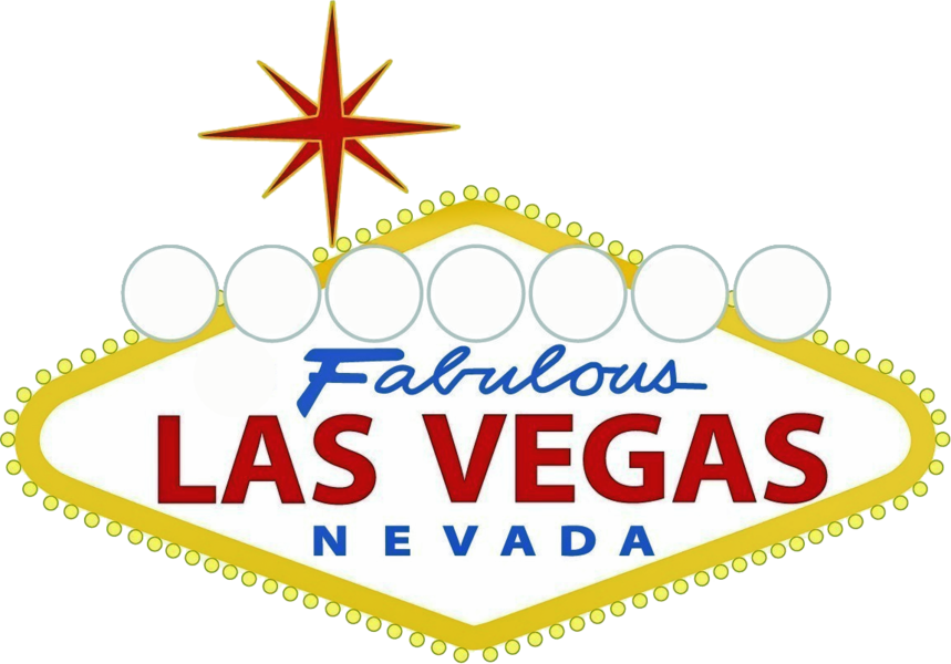 Las Vegas Sign Png Banner Library - Married In Las Vegas Sign (859x600)