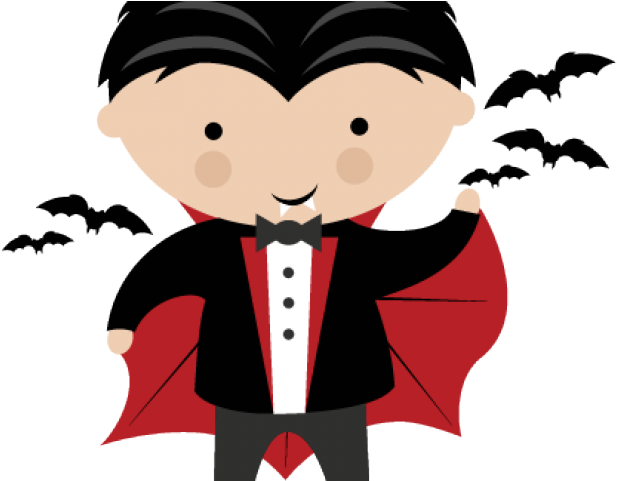 Vampire Clipart Toddler - Vampire Halloween Png Free Clipart (640x480)