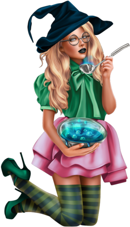 Tube Halloween Femme Halloween 1, Witch, Clip Art, - Halloween Femme Png (537x800)