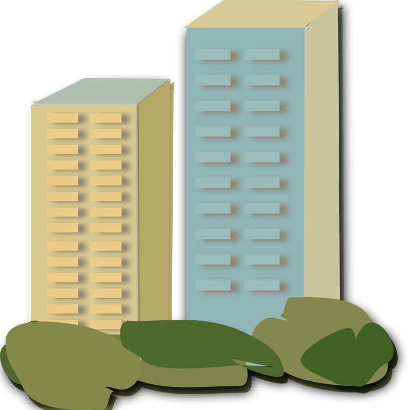 Buildings Clip Art Download - Block Of Flats Clipart (800x800)