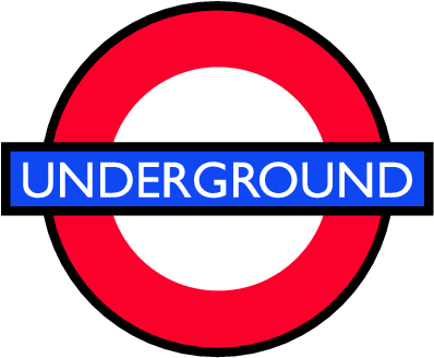 Underground Logos Gratis Clipartlogo Com - London Underground Logo Png (416x343)