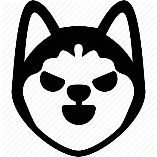 Husky Emoji Clipart Siberian Husky Clip Art - Dead Dog Icon (512x512)