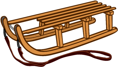 Sled - Sled Clip Art (500x298)