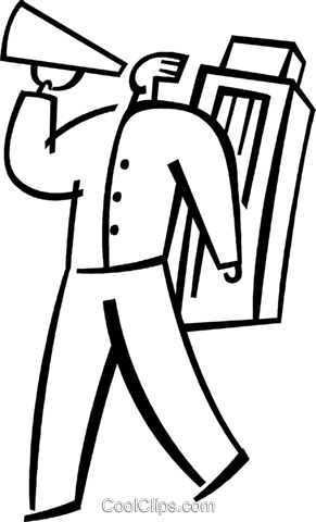 Announcements Royalty Free Vector Clip Art Illustration - Line Art (291x480)