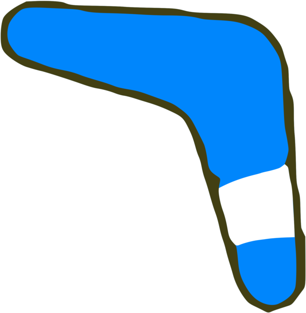 Boomerang Computer Icons Yellow Red Aboriginal Australians - Boomerang Clipart (857x750)