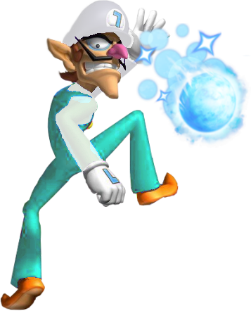 Banner Download Weegeepedia Fandom Powered By Wikia - Super Mario Fire Waluigi (357x442)