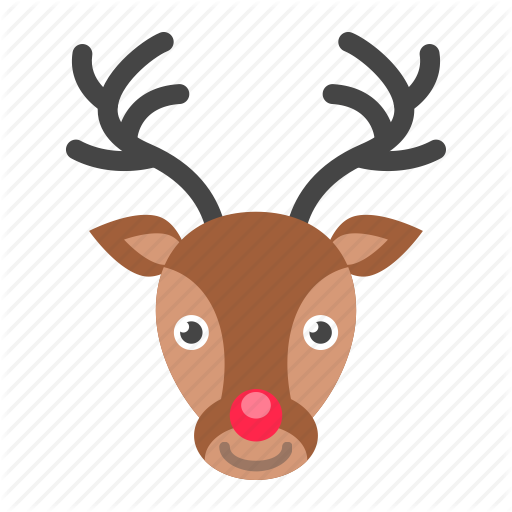 Dear Clipart Deer Antler - Santa Deer (512x512)