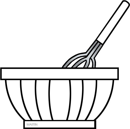 White Mixing Bowl - Mixing Bowl Clipart (631x554)