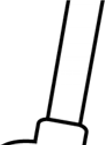 Pitchfork Clipart Farmer Pitchfork - Line Art (640x480)