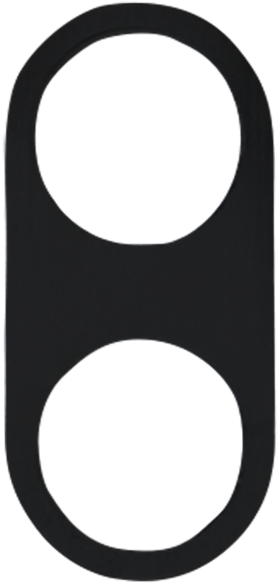 Keep It Clean Daytona Black 2 19mm Billet Button Plate - Camera (600x600)