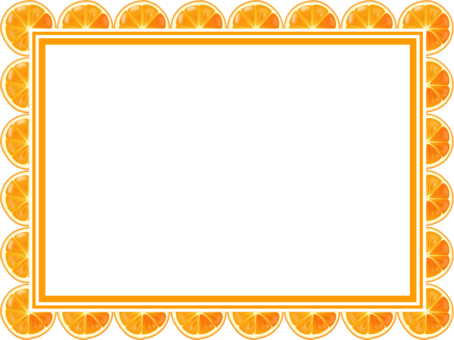 Orange Picture Frames Film Frame Encapsulated Postscript - Orange Frame Clipart (454x340)